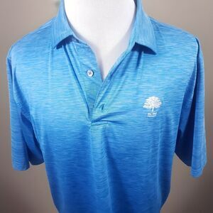 Footjoy Golf Shirt Mens XL Polo  FJ Heathered Blue  Stretch Logo